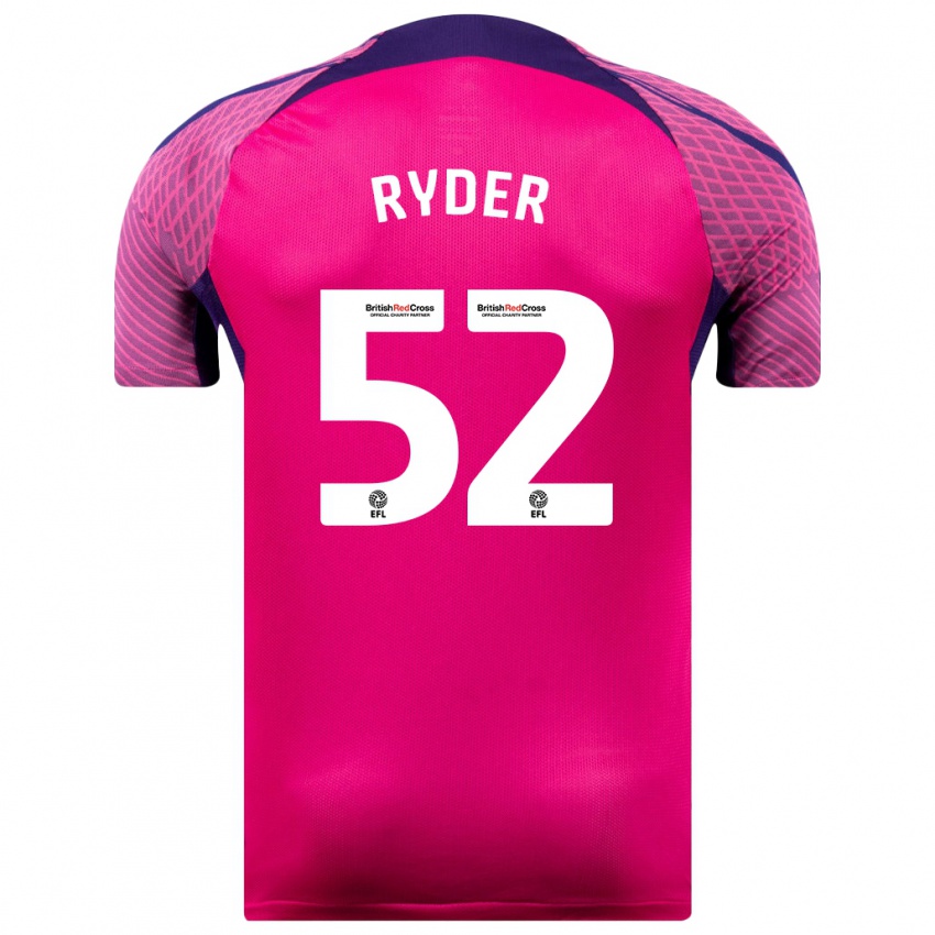 Niño Camiseta Joe Ryder #52 Morado 2ª Equipación 2023/24 La Camisa Argentina