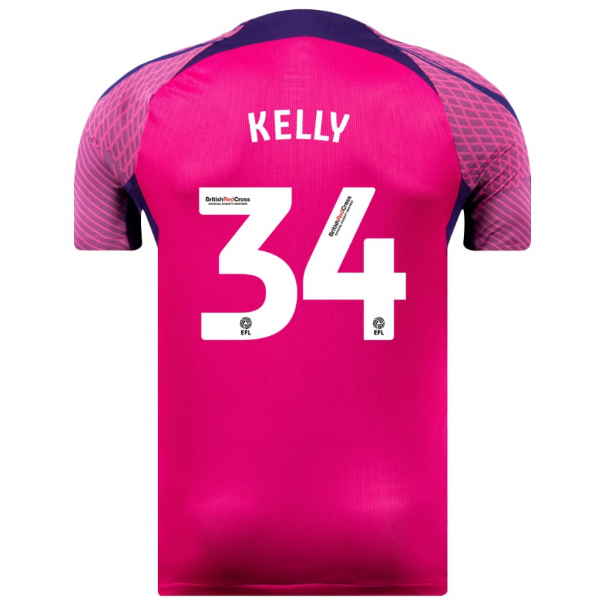 Niño Camiseta Caden Kelly #34 Morado 2ª Equipación 2023/24 La Camisa Argentina