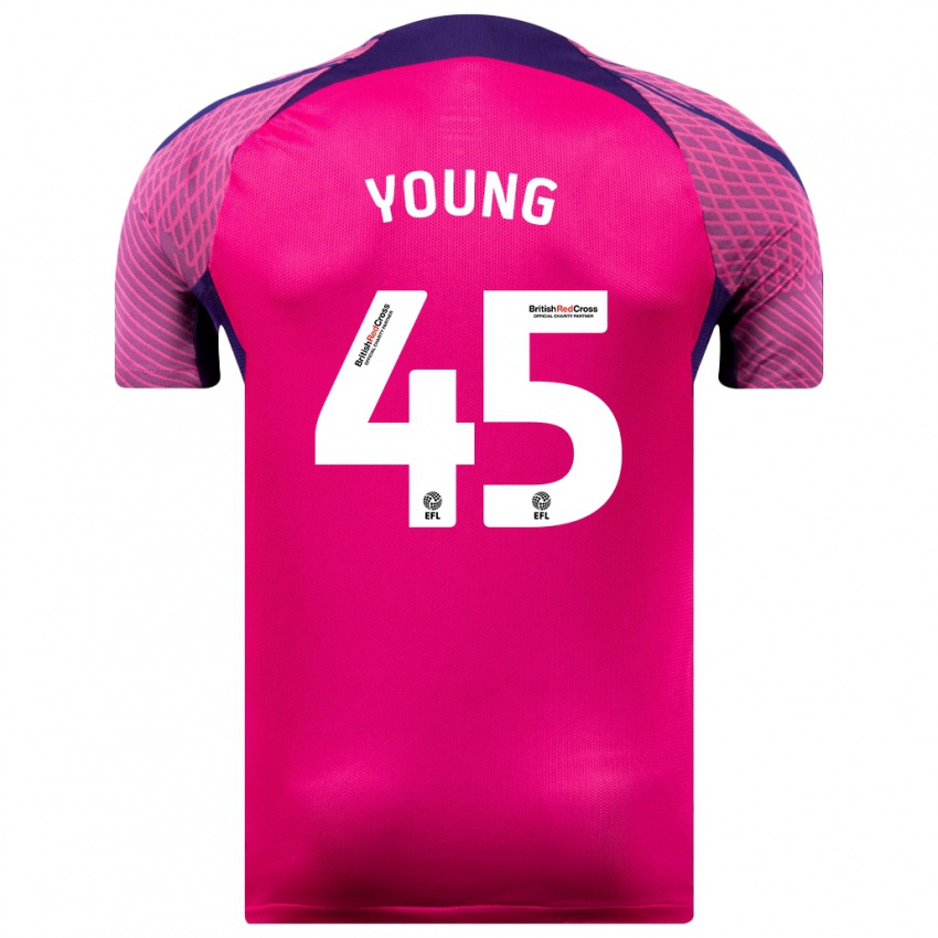 Niño Camiseta Matthew Young #45 Morado 2ª Equipación 2023/24 La Camisa Argentina