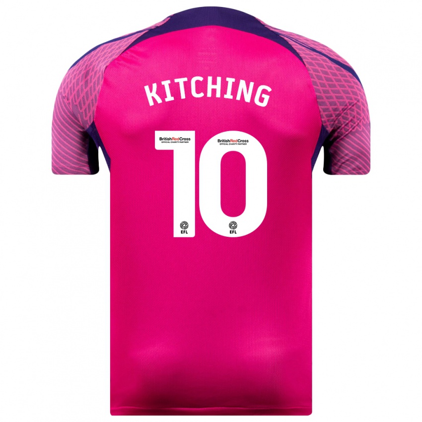 Niño Camiseta Katie Kitching #10 Morado 2ª Equipación 2023/24 La Camisa Argentina