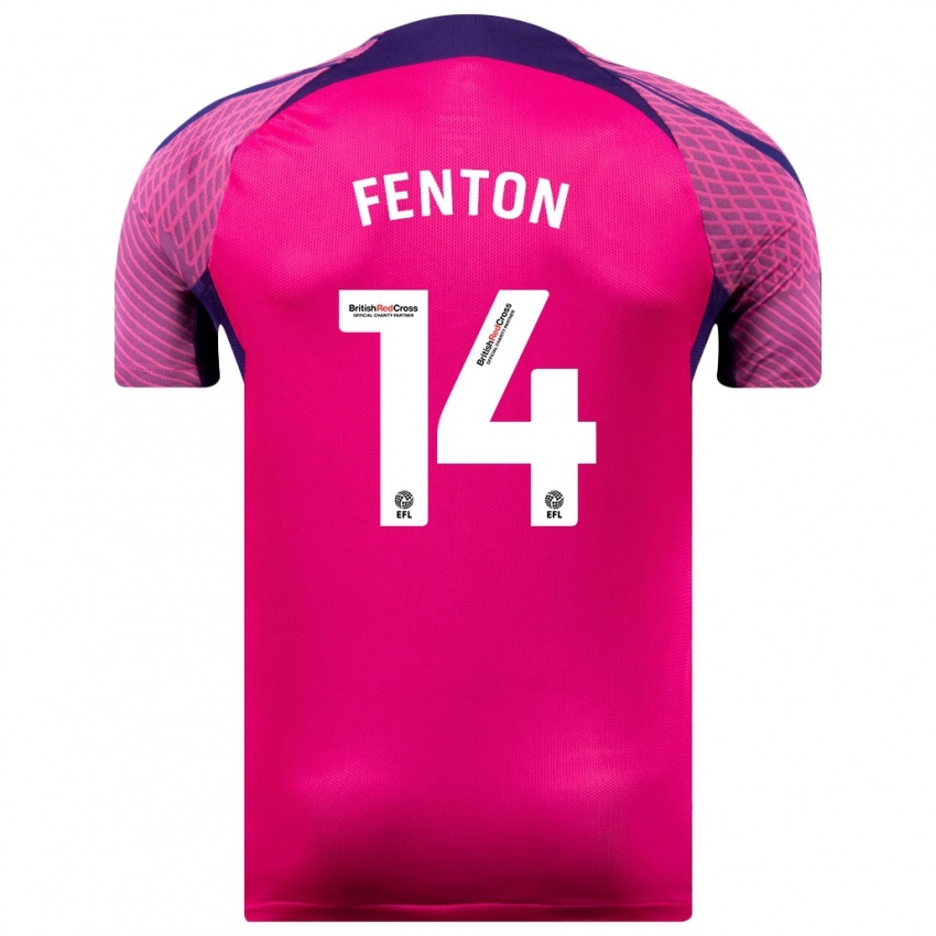 Niño Camiseta Natasha Fenton #14 Morado 2ª Equipación 2023/24 La Camisa Argentina