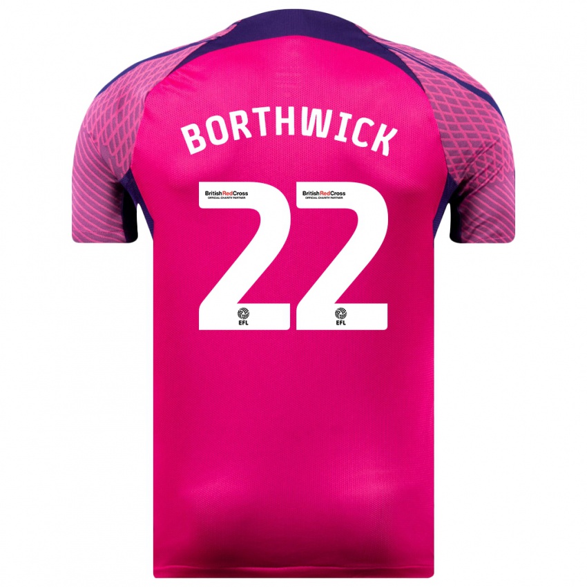 Niño Camiseta Megan Borthwick #22 Morado 2ª Equipación 2023/24 La Camisa Argentina