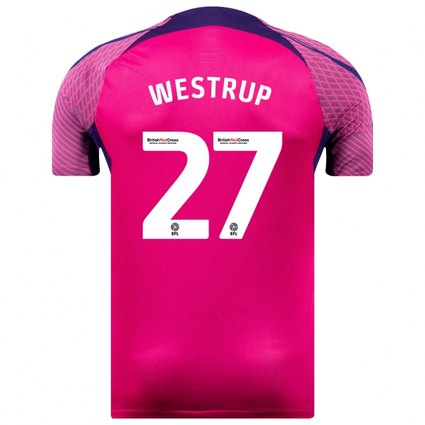 Niño Camiseta Brianna Westrup #27 Morado 2ª Equipación 2023/24 La Camisa Argentina