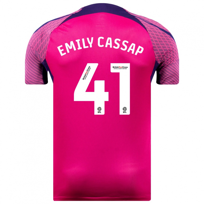 Niño Camiseta Emily Cassap #41 Morado 2ª Equipación 2023/24 La Camisa Argentina