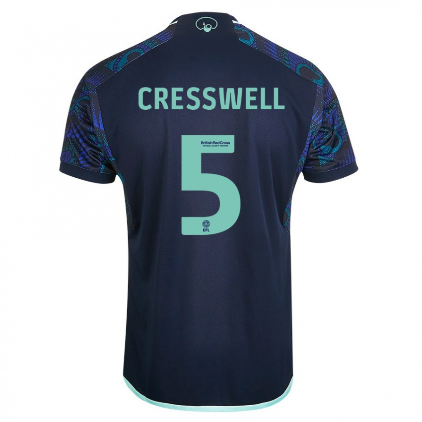 Niño Camiseta Charlie Cresswell #5 Azul 2ª Equipación 2023/24 La Camisa Argentina