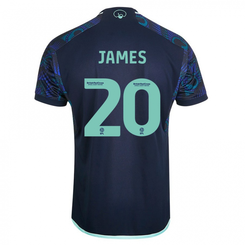 Niño Camiseta Daniel James #20 Azul 2ª Equipación 2023/24 La Camisa Argentina