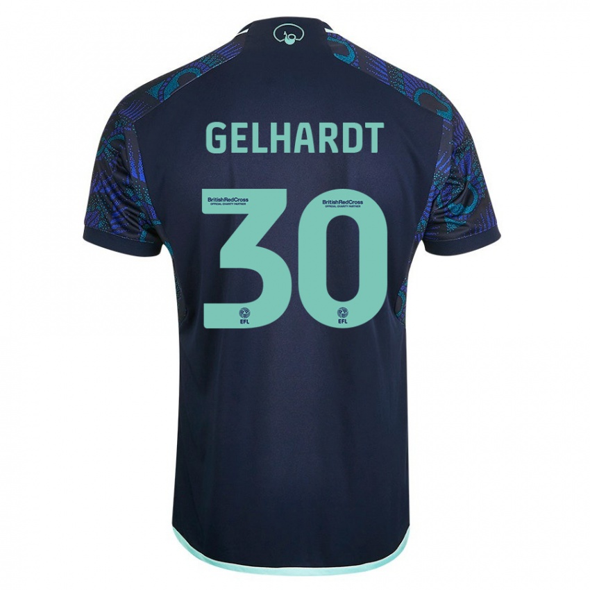 Niño Camiseta Joe Gelhardt #30 Azul 2ª Equipación 2023/24 La Camisa Argentina