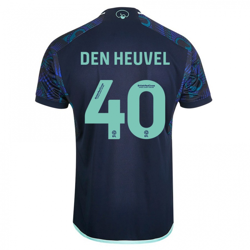 Niño Camiseta Dani Van Den Heuvel #40 Azul 2ª Equipación 2023/24 La Camisa Argentina