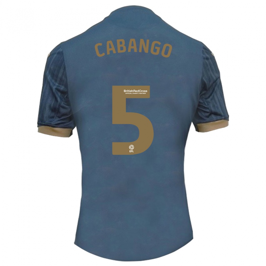Niño Camiseta Ben Cabango #5 Verde Azulado Oscuro 2ª Equipación 2023/24 La Camisa Argentina