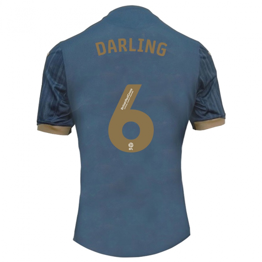 Niño Camiseta Harry Darling #6 Verde Azulado Oscuro 2ª Equipación 2023/24 La Camisa Argentina