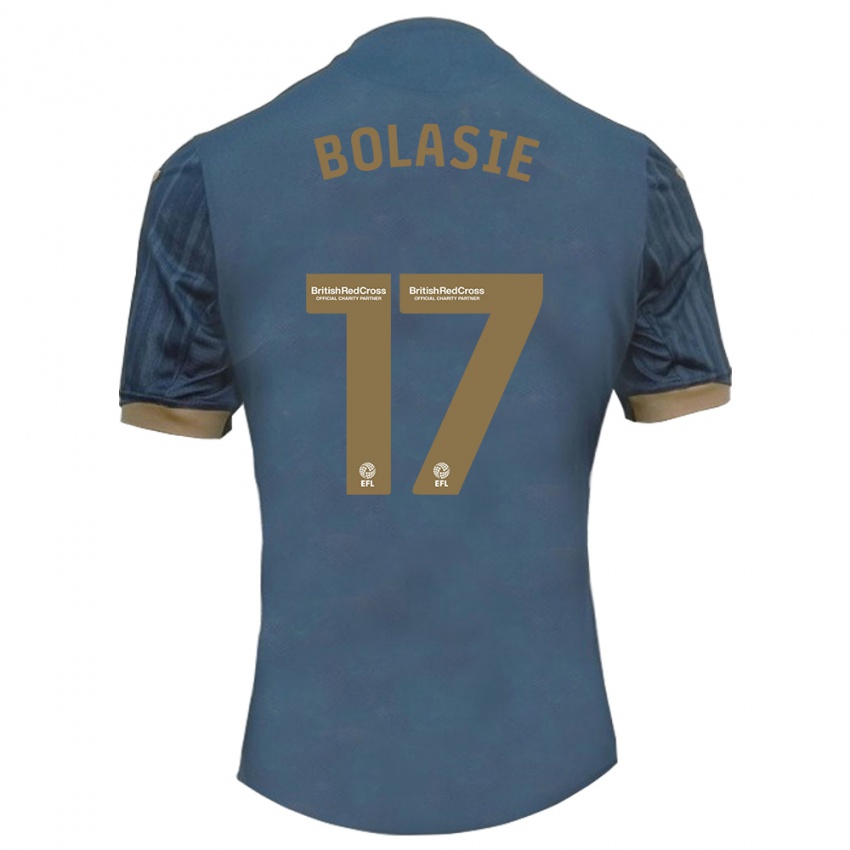 Niño Camiseta Yannick Bolasie #17 Verde Azulado Oscuro 2ª Equipación 2023/24 La Camisa Argentina