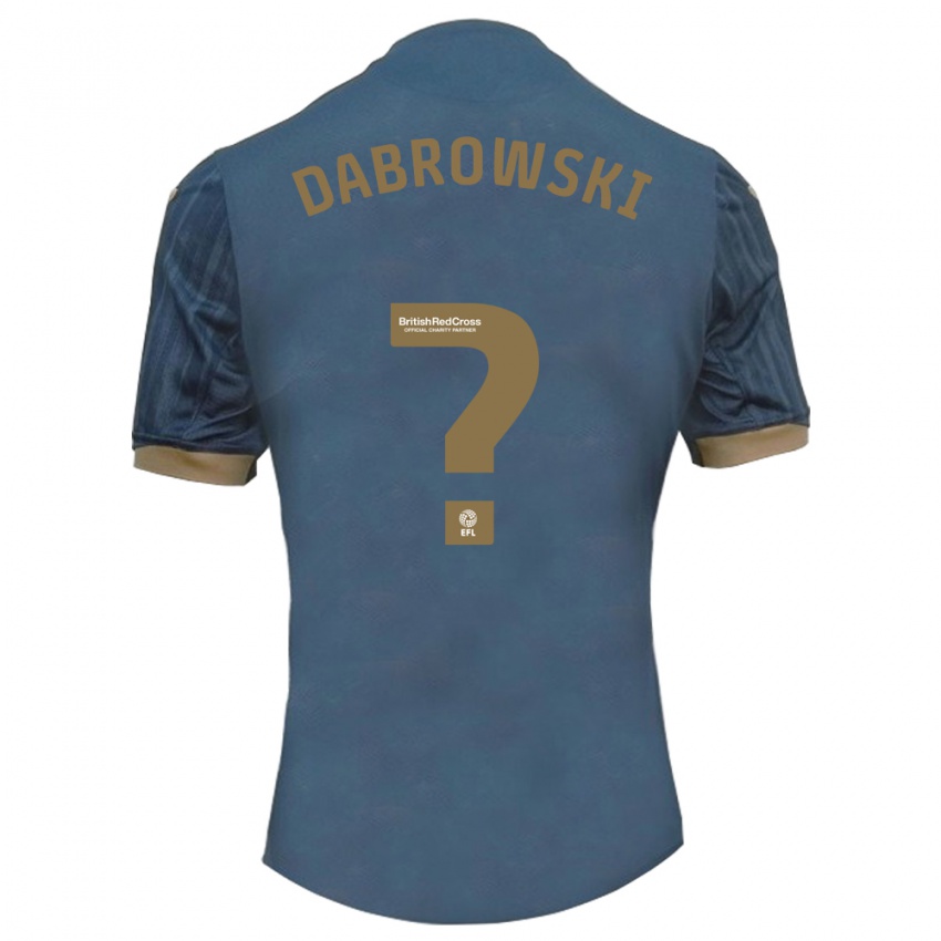 Niño Camiseta Sebastian Dabrowski #0 Verde Azulado Oscuro 2ª Equipación 2023/24 La Camisa Argentina