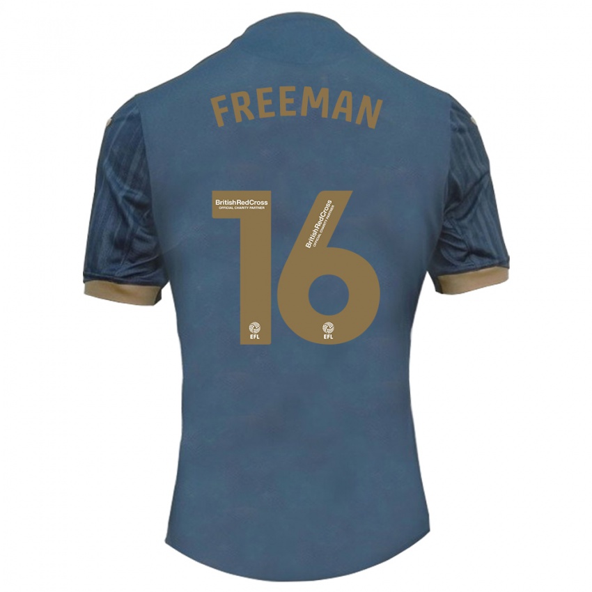 Niño Camiseta Emily Freeman #16 Verde Azulado Oscuro 2ª Equipación 2023/24 La Camisa Argentina