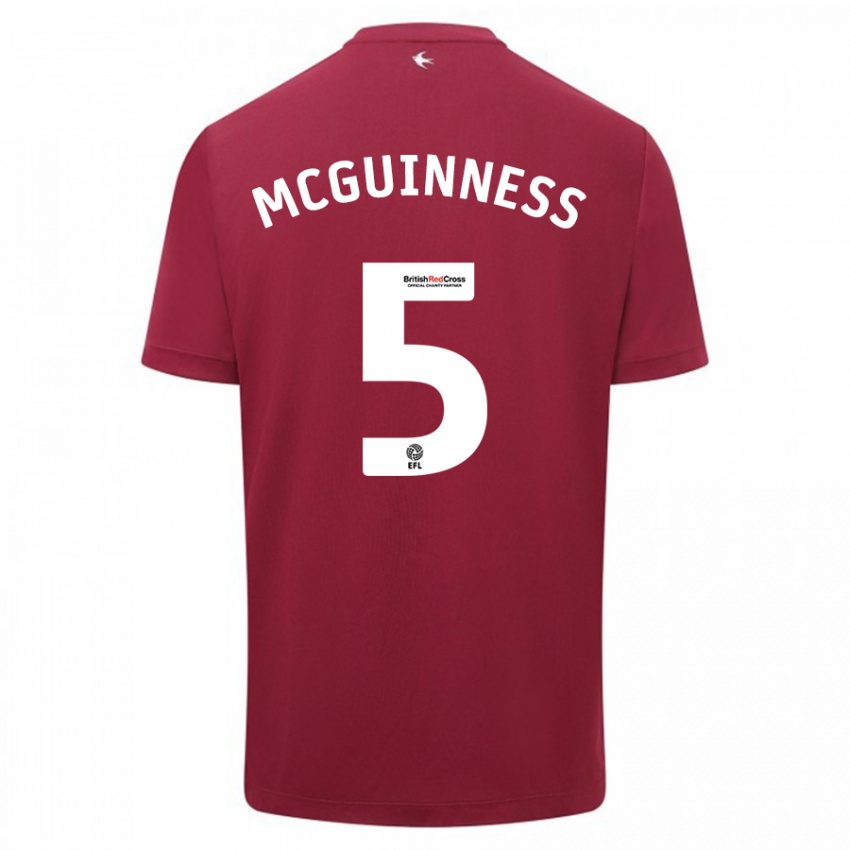 Niño Camiseta Mark Mcguinness #5 Rojo 2ª Equipación 2023/24 La Camisa Argentina