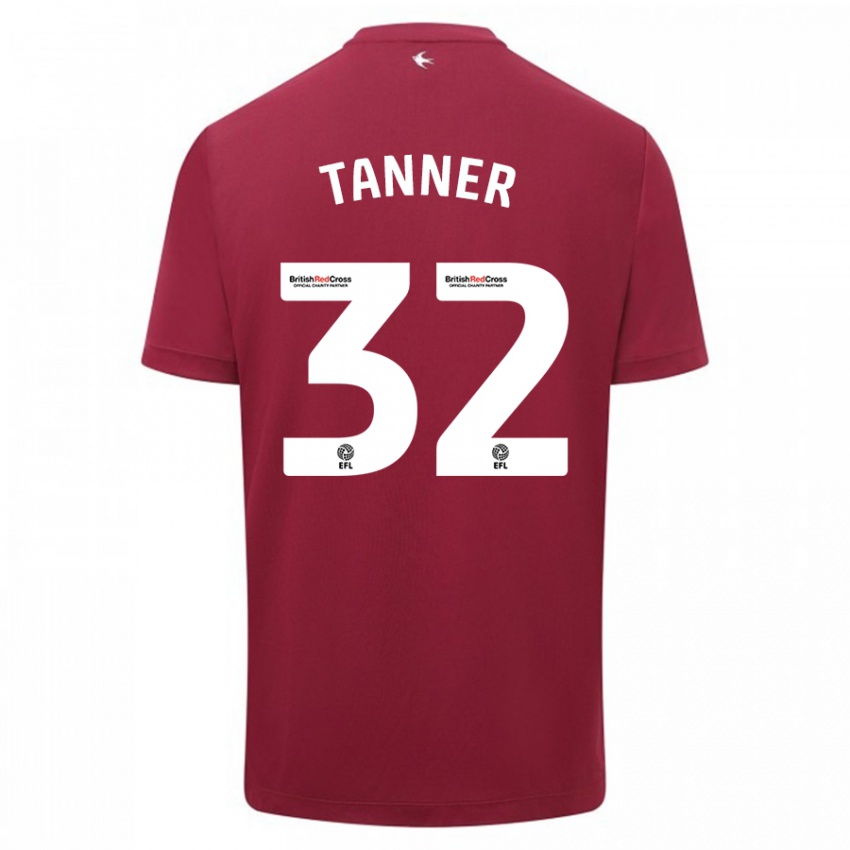 Niño Camiseta Ollie Tanner #32 Rojo 2ª Equipación 2023/24 La Camisa Argentina