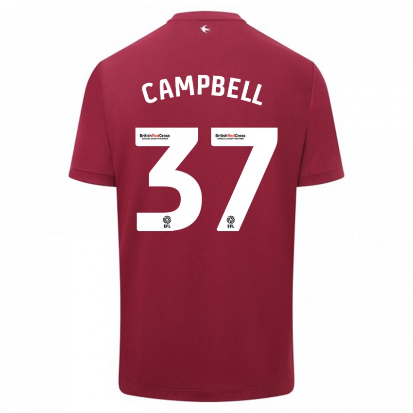 Niño Camiseta Vontae Daley-Campbell #37 Rojo 2ª Equipación 2023/24 La Camisa Argentina