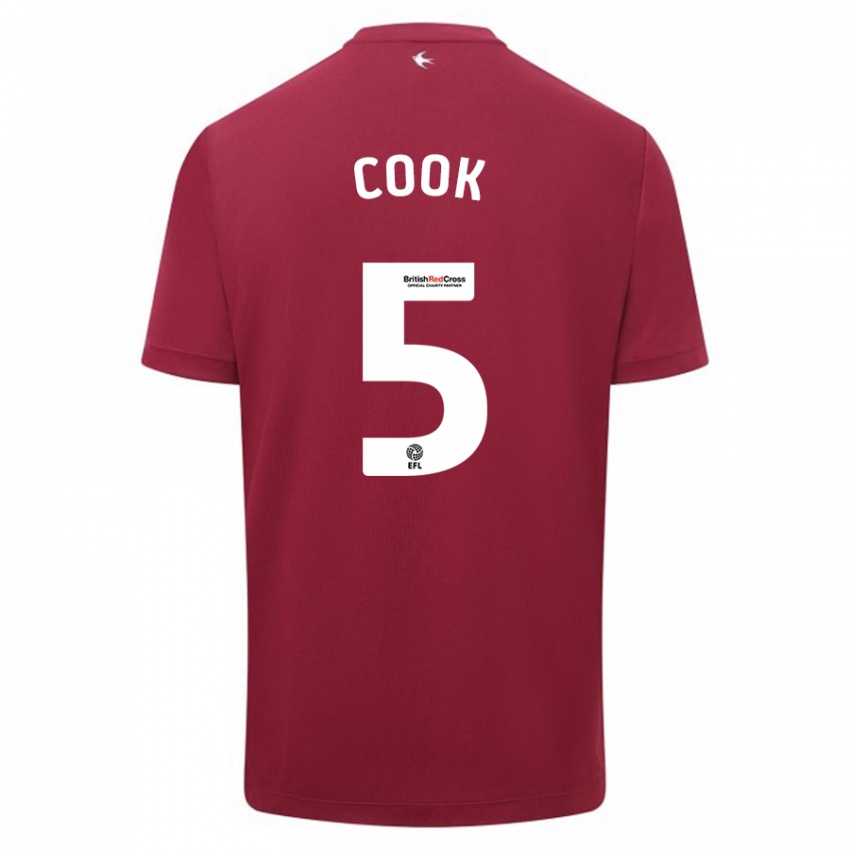 Niño Camiseta Freddie Cook #5 Rojo 2ª Equipación 2023/24 La Camisa Argentina