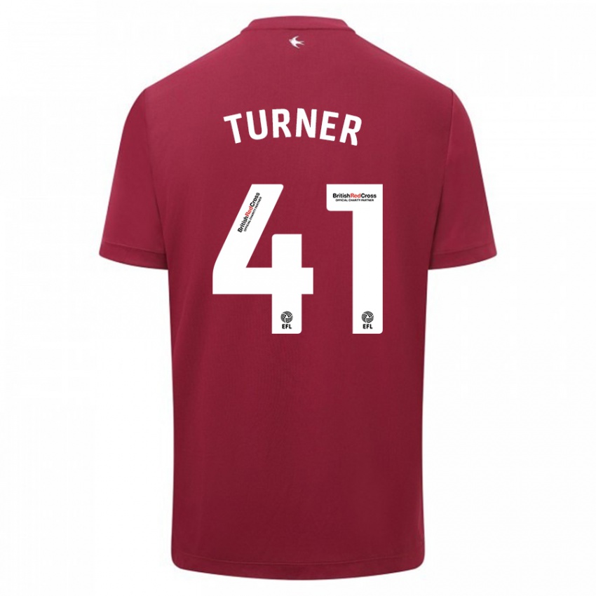 Niño Camiseta Matthew Turner #41 Rojo 2ª Equipación 2023/24 La Camisa Argentina