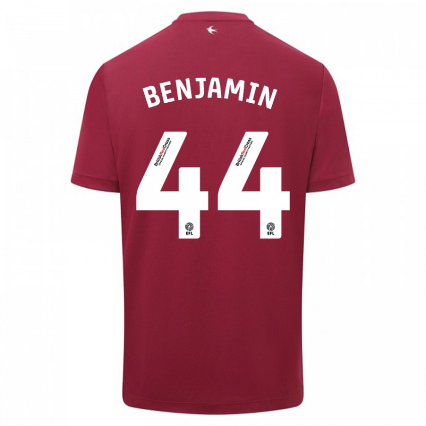 Niño Camiseta Xavier Benjamin #44 Rojo 2ª Equipación 2023/24 La Camisa Argentina