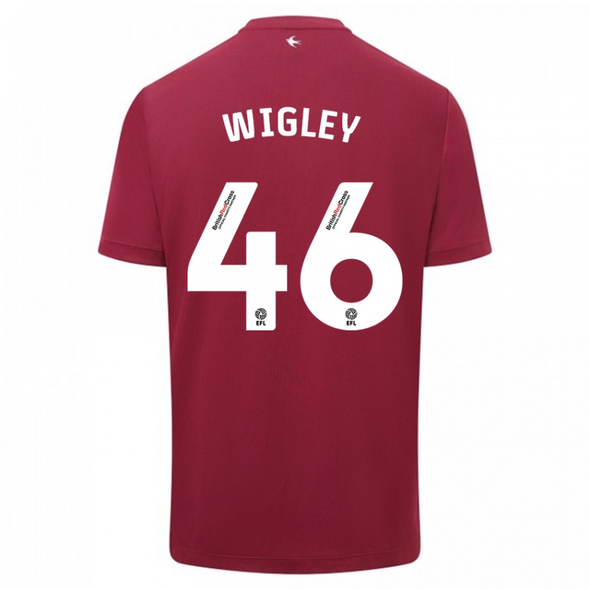 Niño Camiseta Morgan Wigley #46 Rojo 2ª Equipación 2023/24 La Camisa Argentina