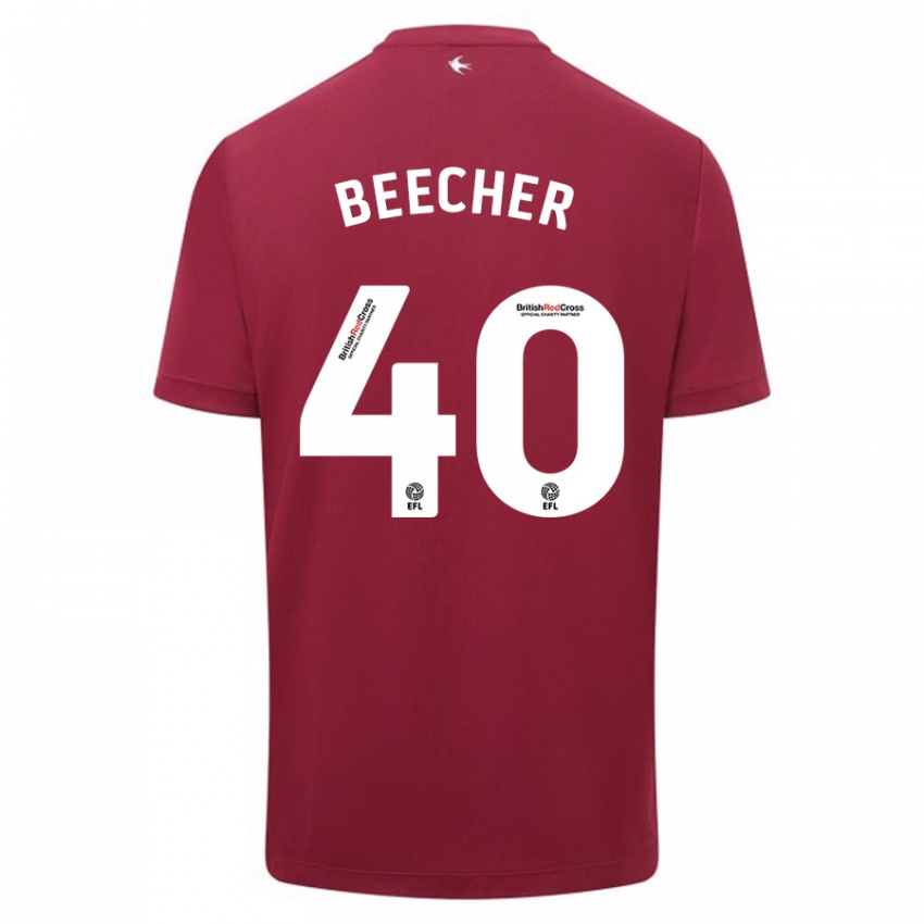 Niño Camiseta Josh Beecher #40 Rojo 2ª Equipación 2023/24 La Camisa Argentina