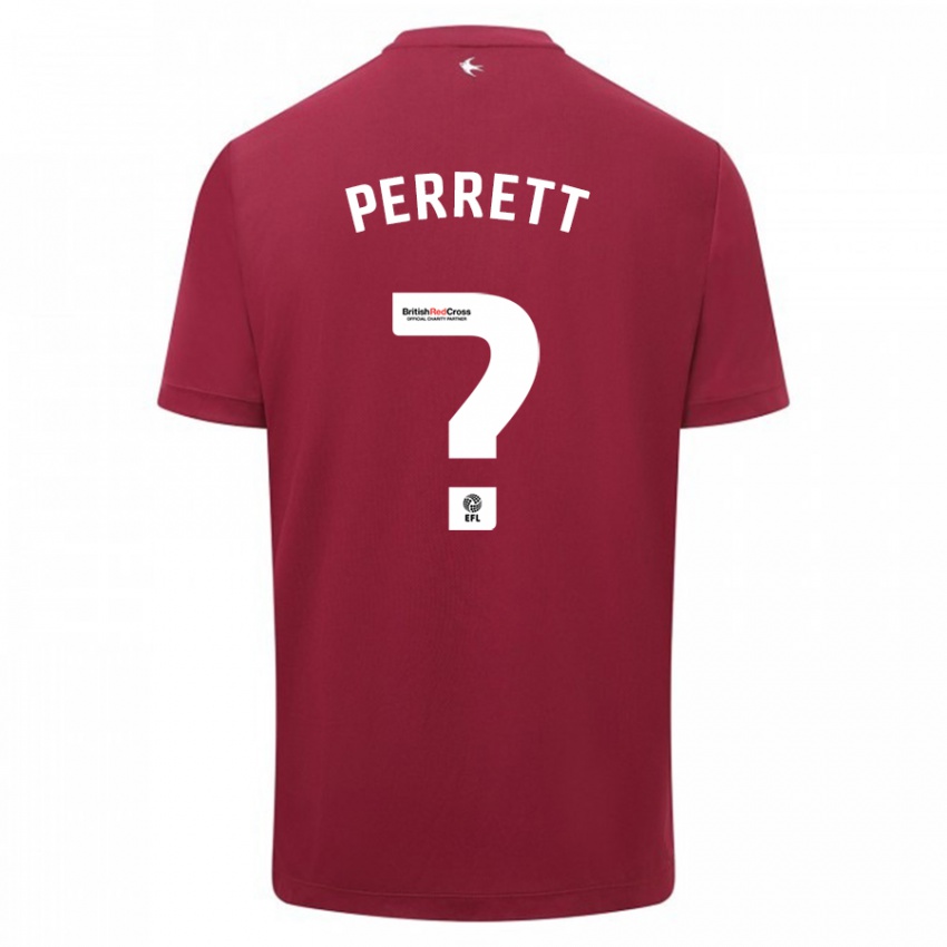 Niño Camiseta Troy Perrett #0 Rojo 2ª Equipación 2023/24 La Camisa Argentina