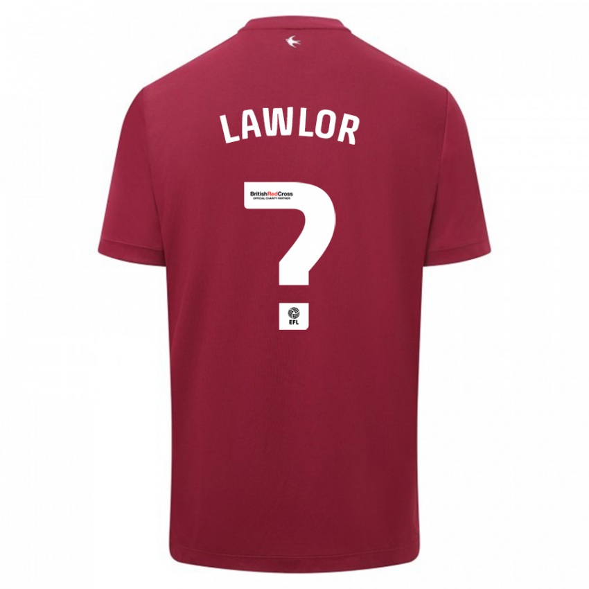 Niño Camiseta Dylan Lawlor #0 Rojo 2ª Equipación 2023/24 La Camisa Argentina