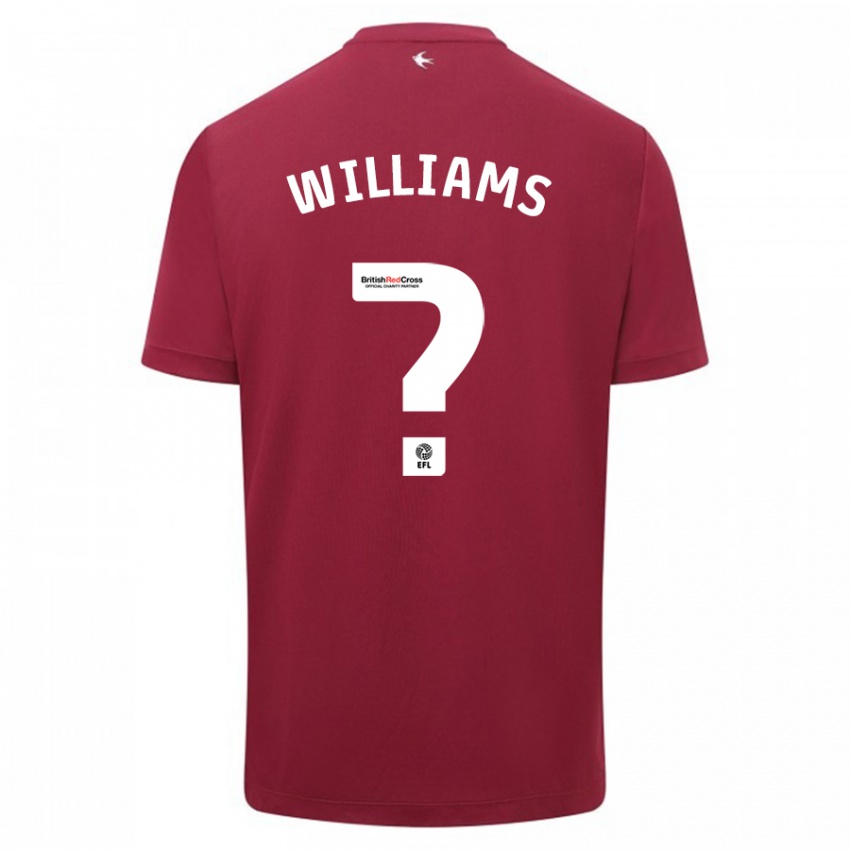 Niño Camiseta Noah Williams #0 Rojo 2ª Equipación 2023/24 La Camisa Argentina
