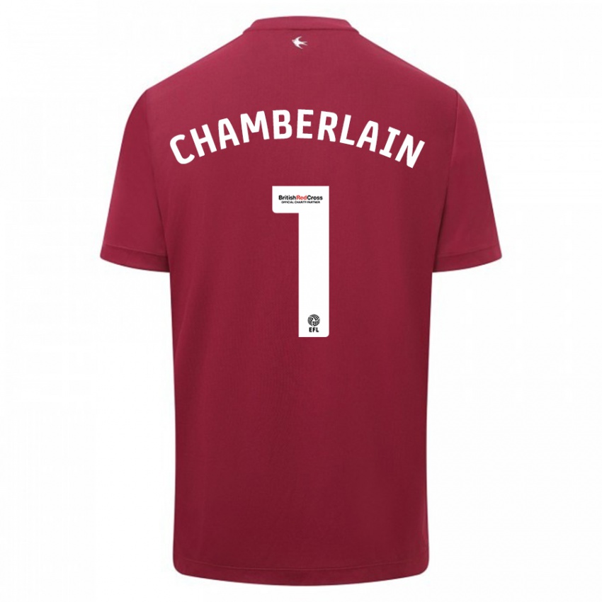 Niño Camiseta Ceryn Chamberlain #1 Rojo 2ª Equipación 2023/24 La Camisa Argentina