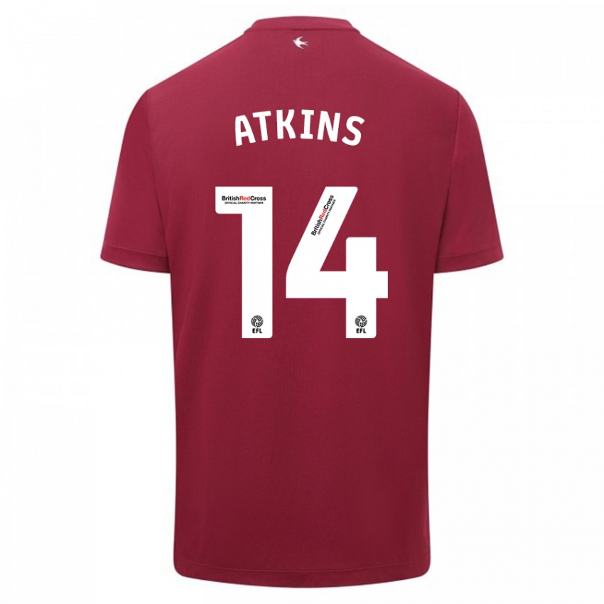 Niño Camiseta Zoe Atkins #14 Rojo 2ª Equipación 2023/24 La Camisa Argentina