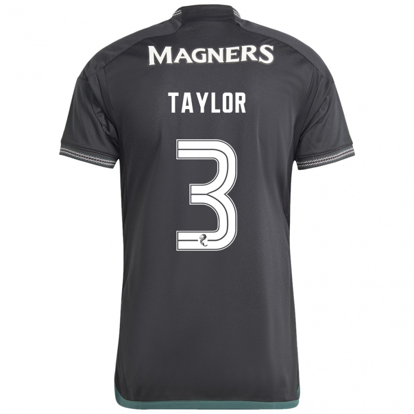 Niño Camiseta Greg Taylor #3 Negro 2ª Equipación 2023/24 La Camisa Argentina