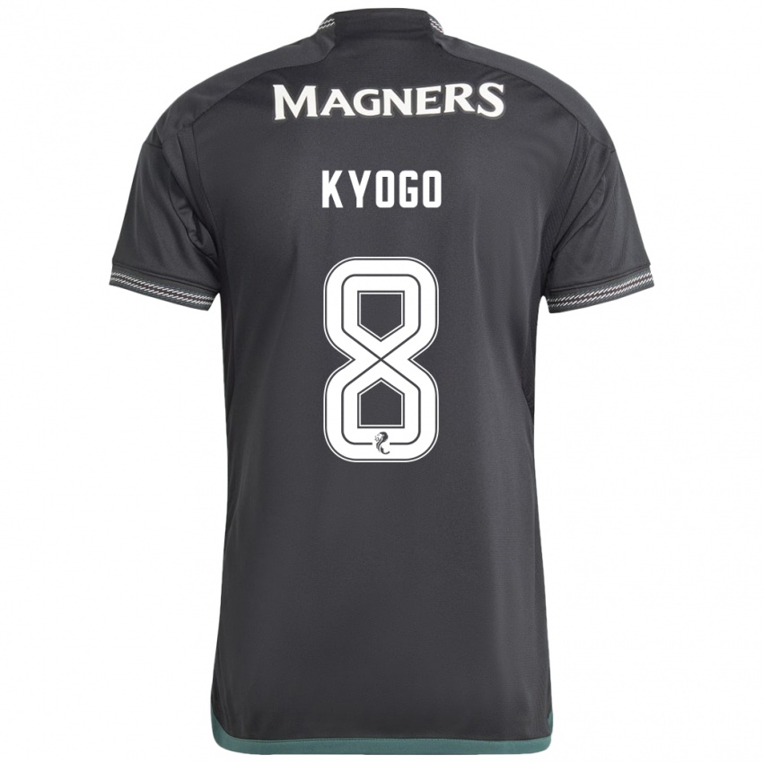 Niño Camiseta Kyogo Furuhashi #8 Negro 2ª Equipación 2023/24 La Camisa Argentina