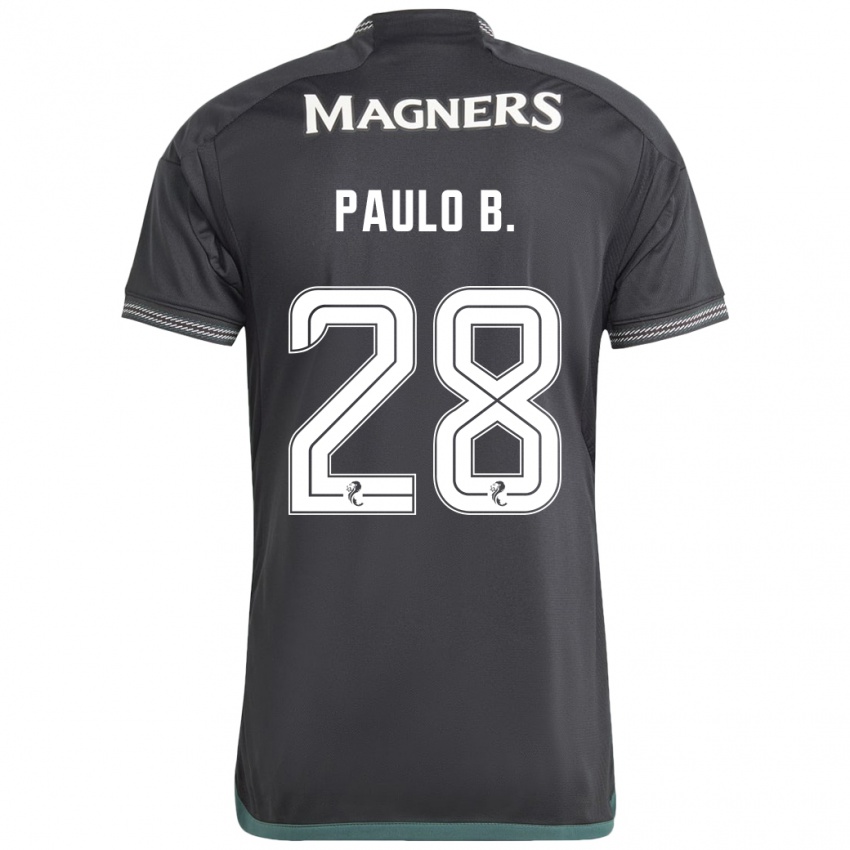 Niño Camiseta Paulo Bernardo #28 Negro 2ª Equipación 2023/24 La Camisa Argentina