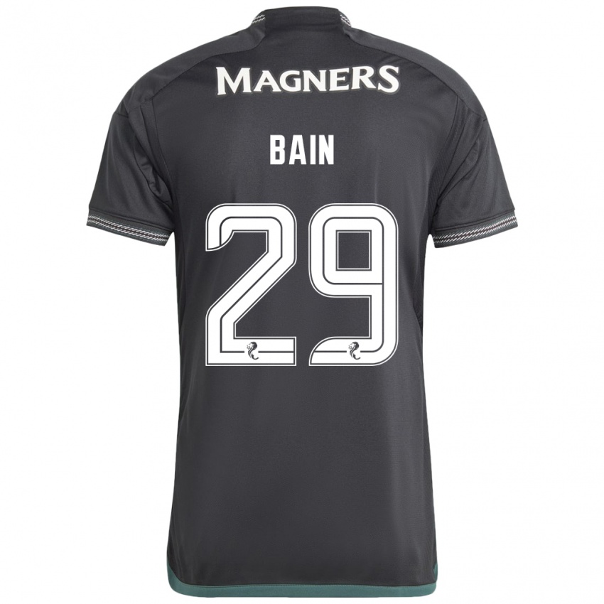 Niño Camiseta Scott Bain #29 Negro 2ª Equipación 2023/24 La Camisa Argentina