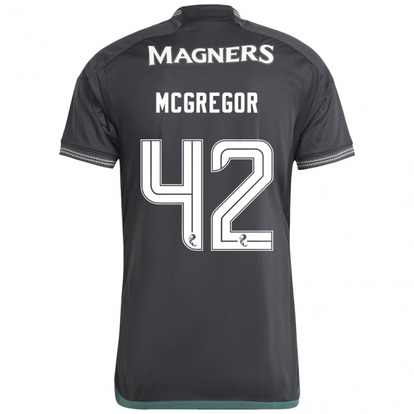 Niño Camiseta Callum Mcgregor #42 Negro 2ª Equipación 2023/24 La Camisa Argentina