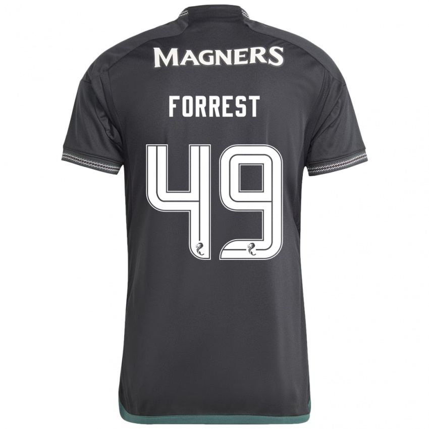 Niño Camiseta James Forrest #49 Negro 2ª Equipación 2023/24 La Camisa Argentina