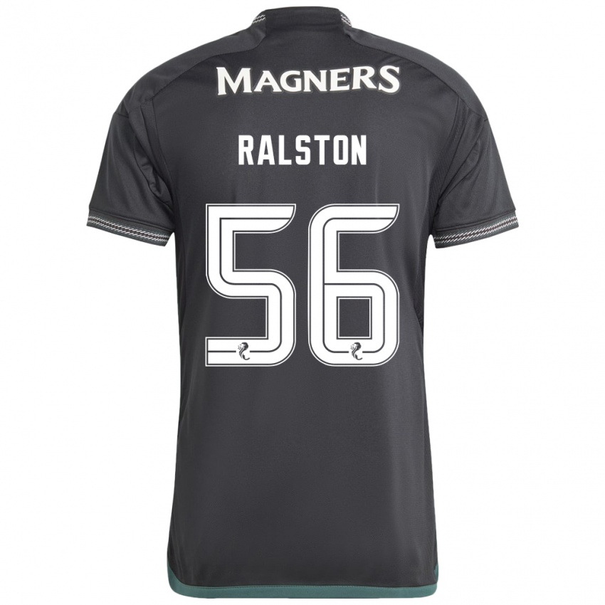 Niño Camiseta Anthony Ralston #56 Negro 2ª Equipación 2023/24 La Camisa Argentina