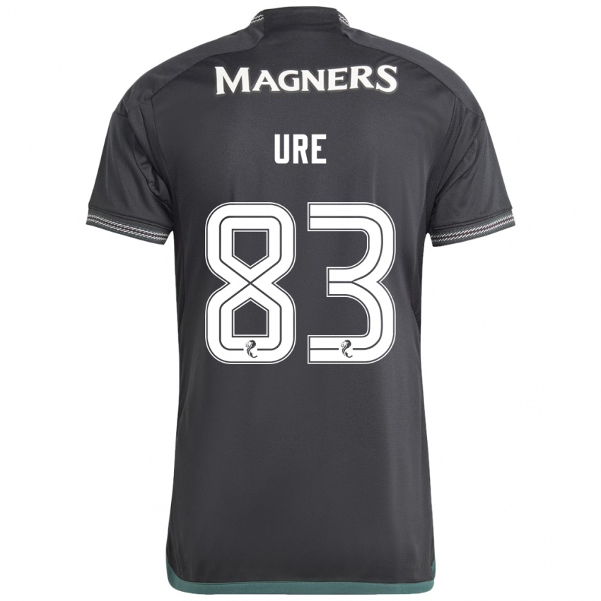 Niño Camiseta Kyle Ure #83 Negro 2ª Equipación 2023/24 La Camisa Argentina