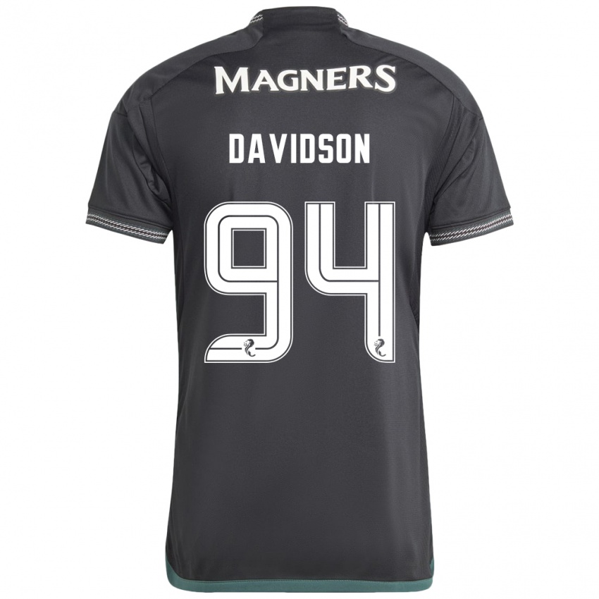 Niño Camiseta Bruno Davidson #94 Negro 2ª Equipación 2023/24 La Camisa Argentina