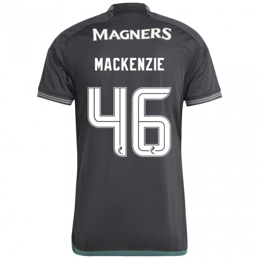 Niño Camiseta Magnus Mackenzie #46 Negro 2ª Equipación 2023/24 La Camisa Argentina