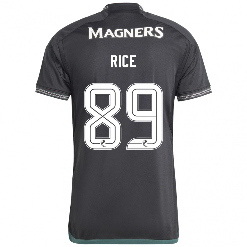 Niño Camiseta Aidan Rice #89 Negro 2ª Equipación 2023/24 La Camisa Argentina