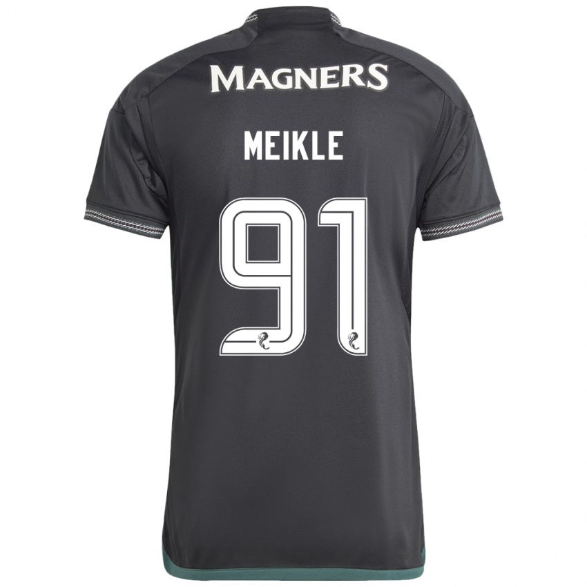 Niño Camiseta Jamie Meikle #91 Negro 2ª Equipación 2023/24 La Camisa Argentina