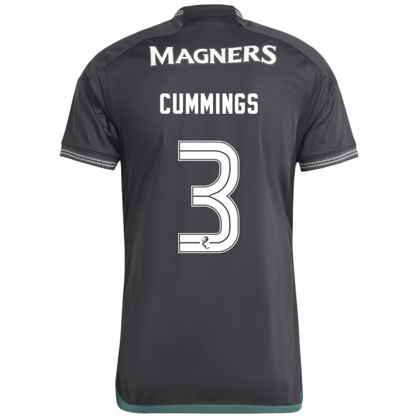 Niño Camiseta Sydney Cummings #3 Negro 2ª Equipación 2023/24 La Camisa Argentina