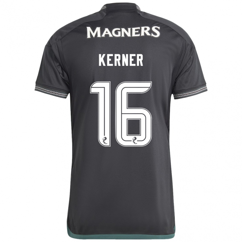 Niño Camiseta Hana Kerner #16 Negro 2ª Equipación 2023/24 La Camisa Argentina