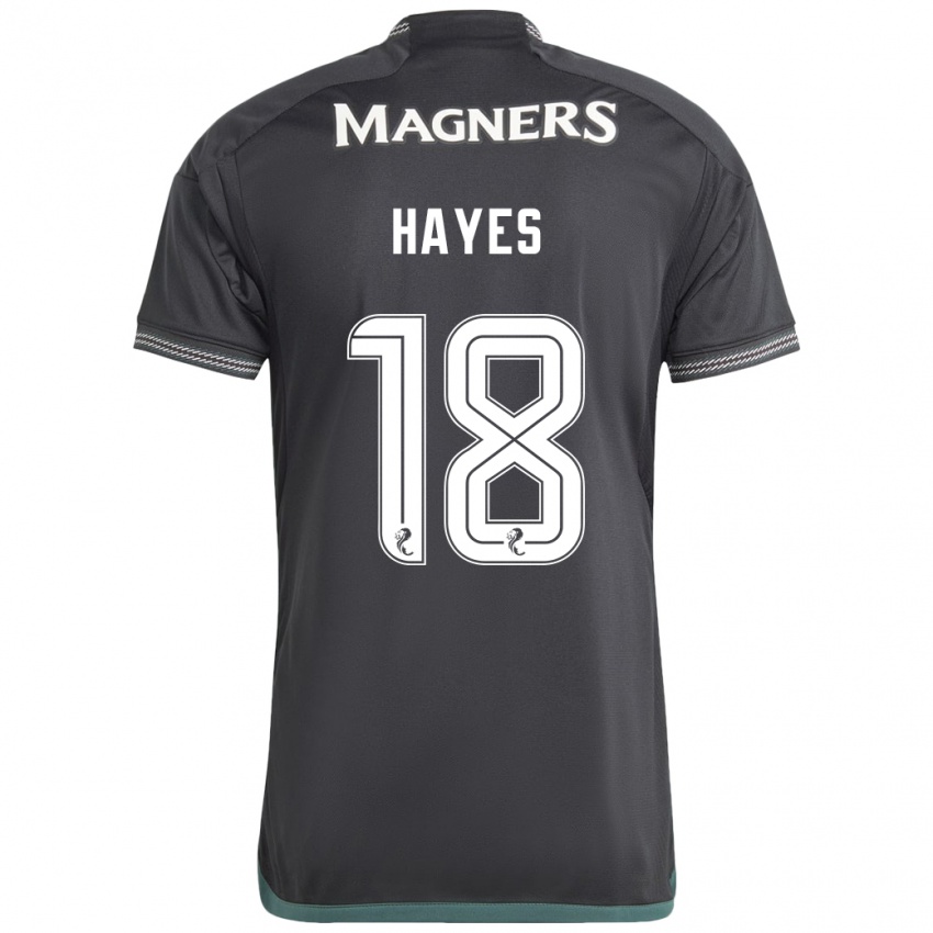 Niño Camiseta Caitlin Hayes #18 Negro 2ª Equipación 2023/24 La Camisa Argentina