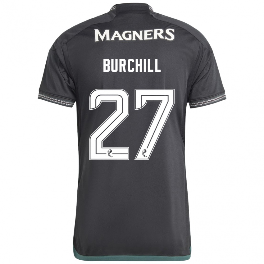 Niño Camiseta Tiree Burchill #27 Negro 2ª Equipación 2023/24 La Camisa Argentina