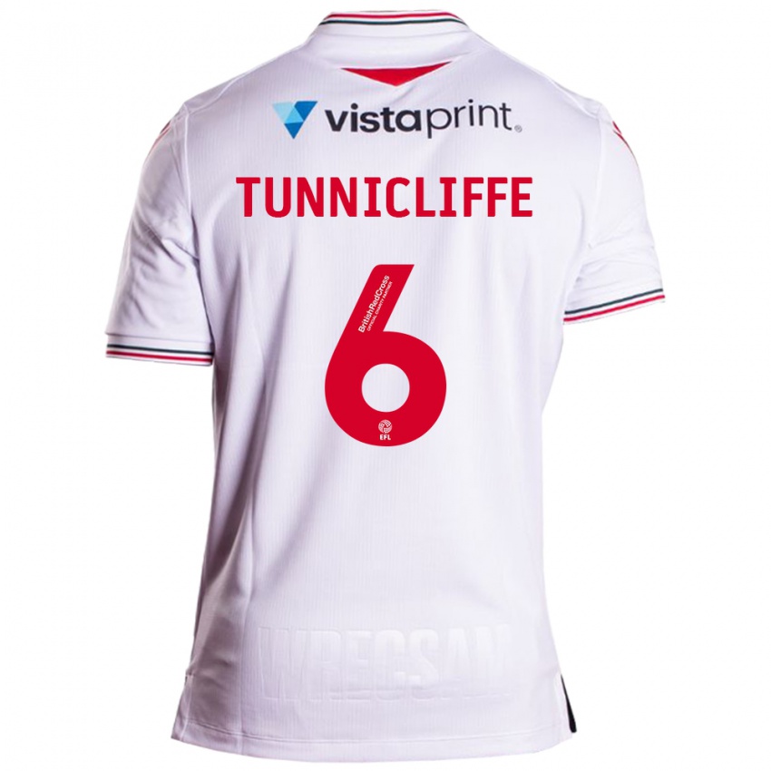 Niño Camiseta Jordan Tunnicliffe #6 Blanco 2ª Equipación 2023/24 La Camisa Argentina