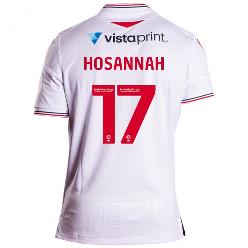 Niño Camiseta Bryce Hosannah #17 Blanco 2ª Equipación 2023/24 La Camisa Argentina