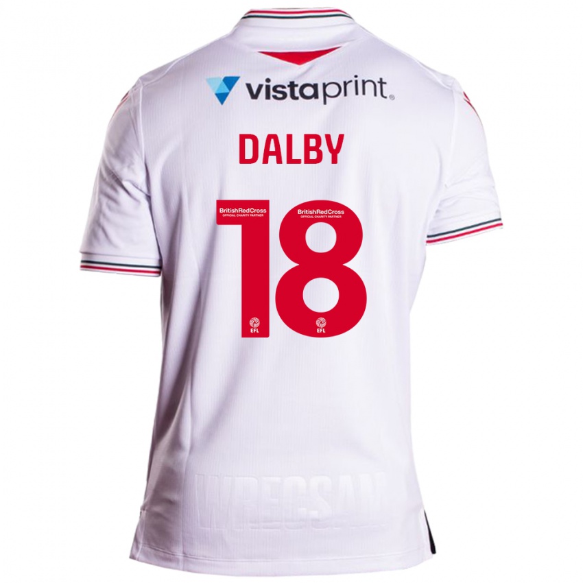 Niño Camiseta Sam Dalby #18 Blanco 2ª Equipación 2023/24 La Camisa Argentina