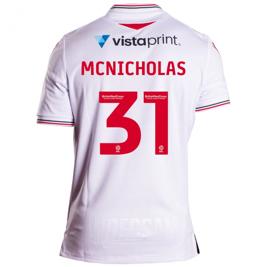 Niño Camiseta Luke Mcnicholas #31 Blanco 2ª Equipación 2023/24 La Camisa Argentina